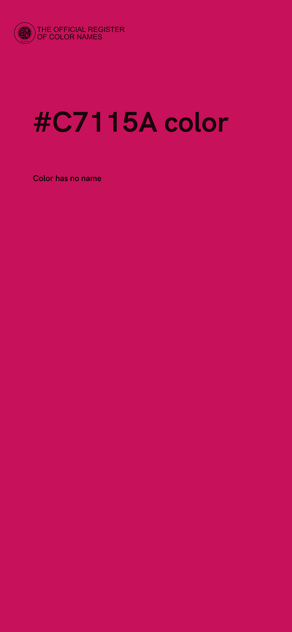 #C7115A color image