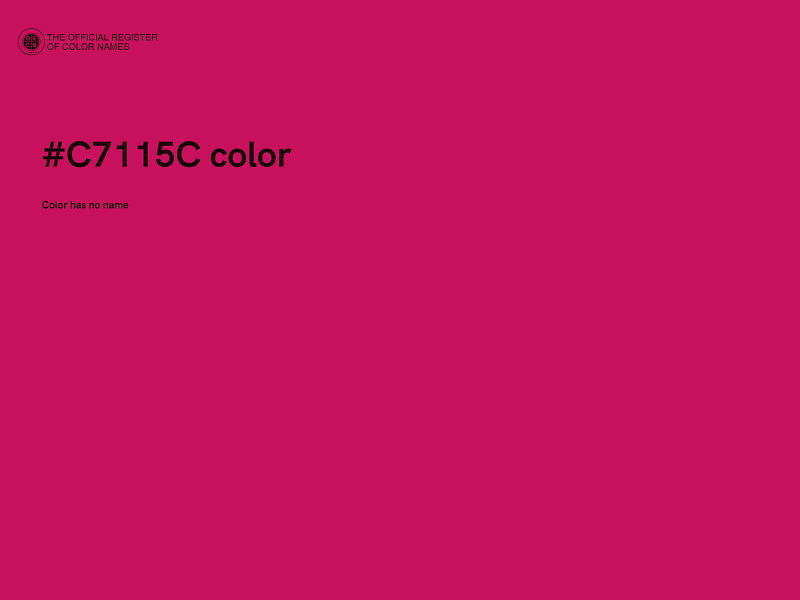 #C7115C color image