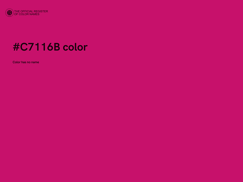 #C7116B color image