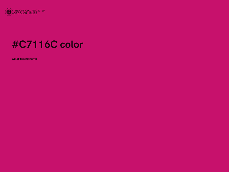 #C7116C color image