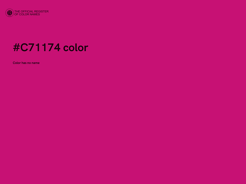 #C71174 color image