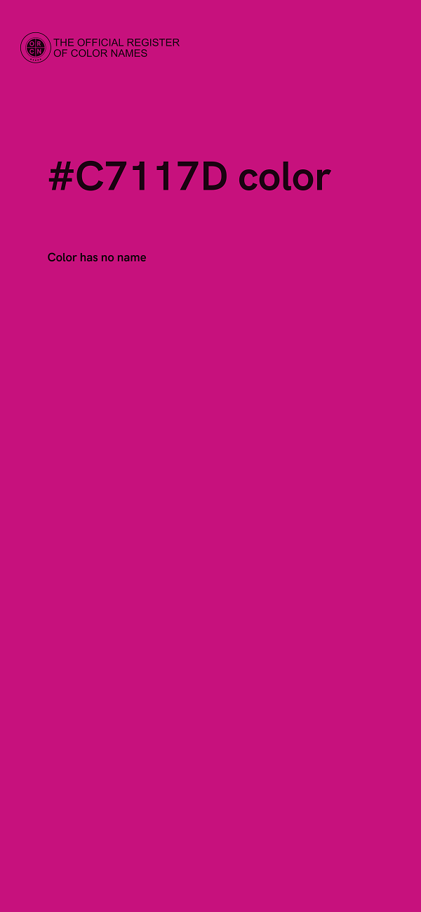 #C7117D color image