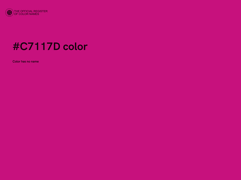 #C7117D color image