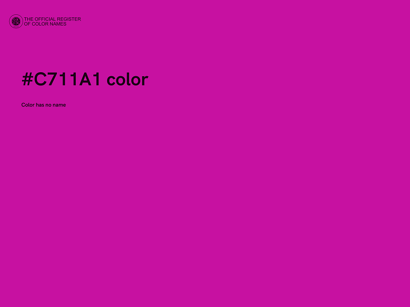 #C711A1 color image