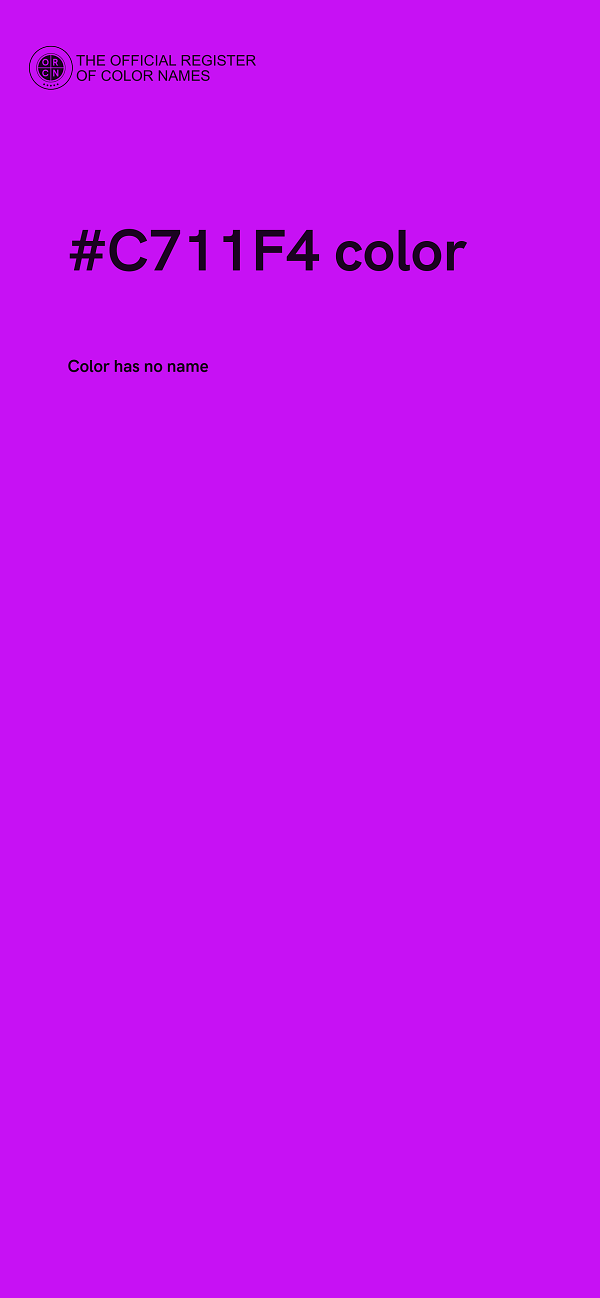 #C711F4 color image