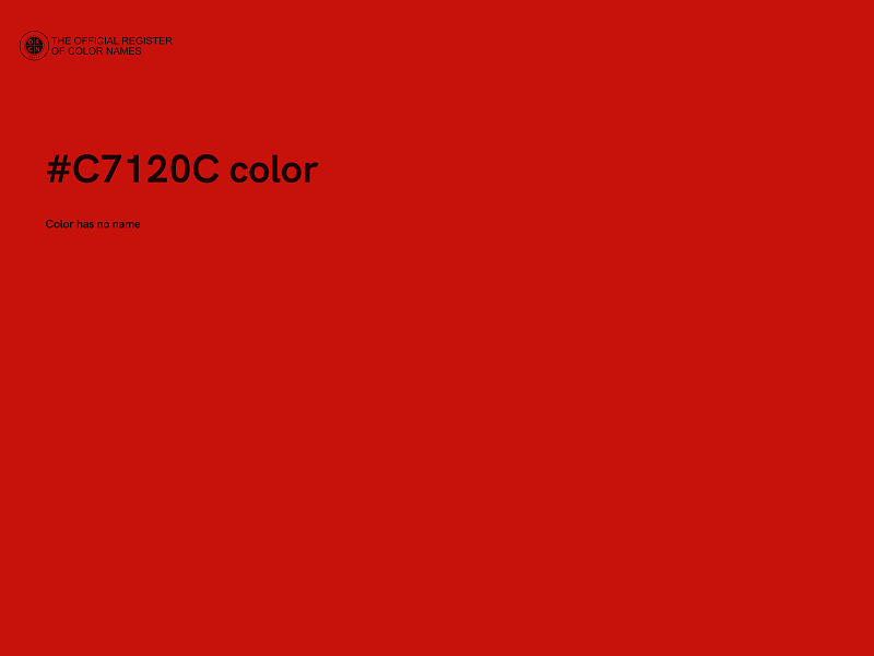 #C7120C color image