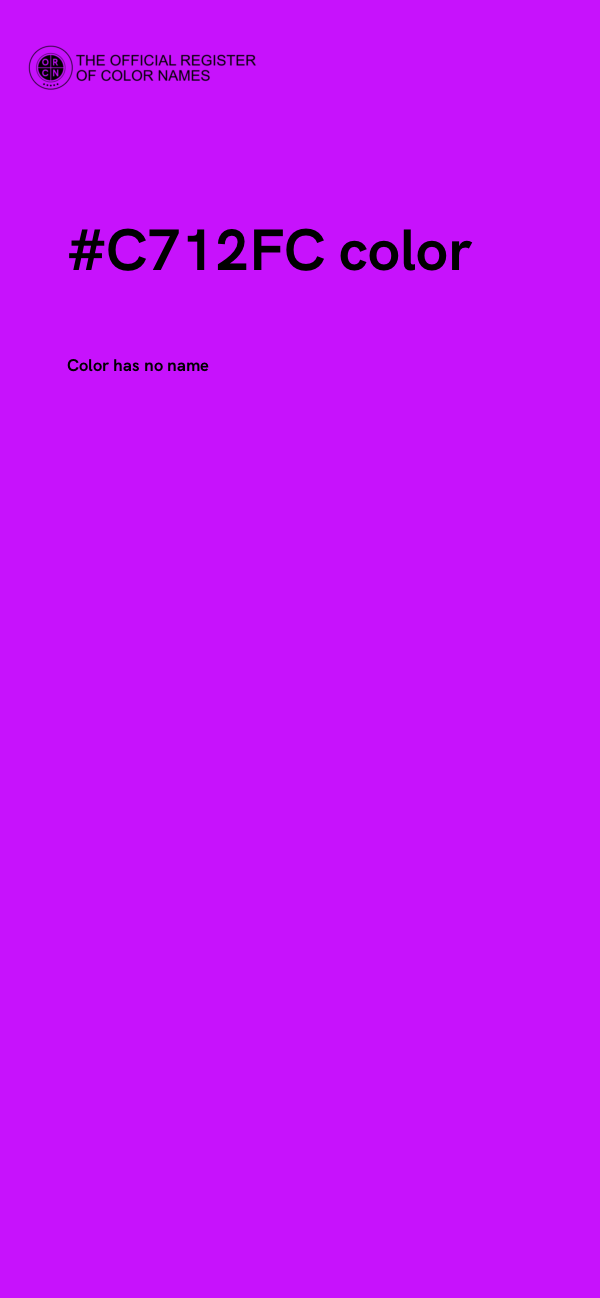 #C712FC color image