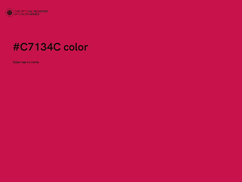 #C7134C color image