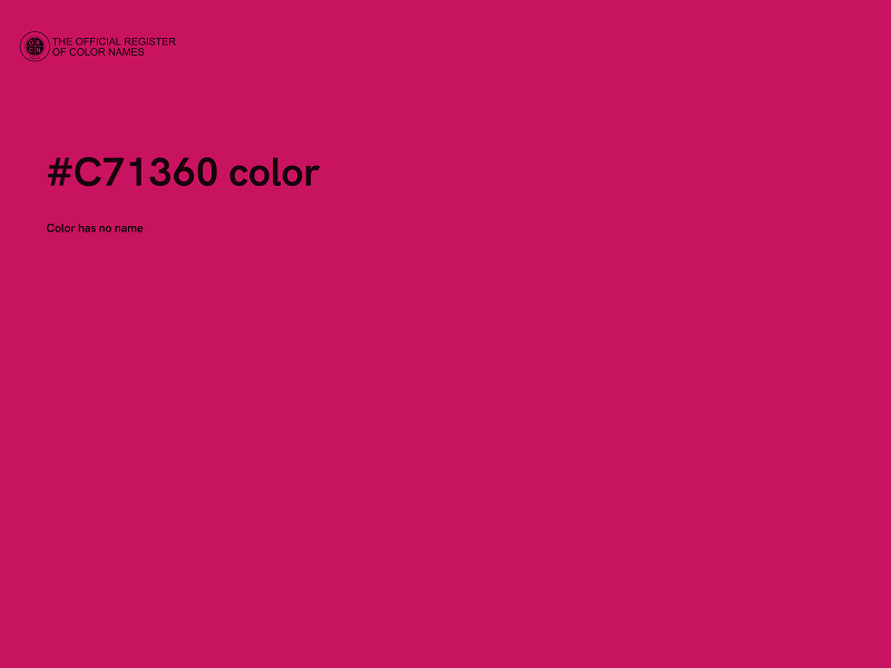 #C71360 color image