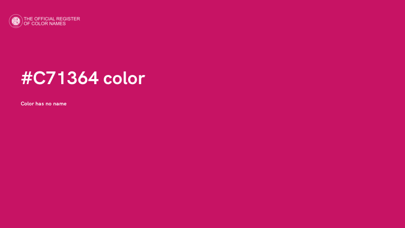 #C71364 color image