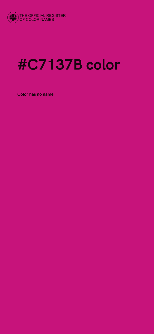 #C7137B color image