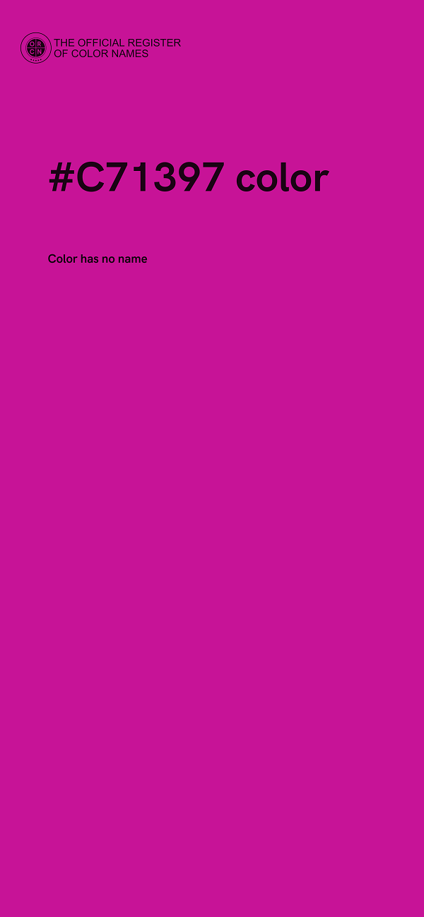 #C71397 color image