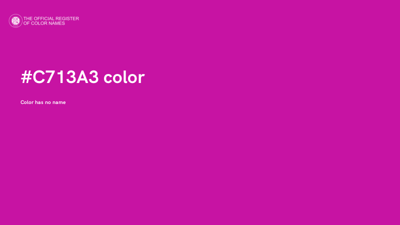 #C713A3 color image