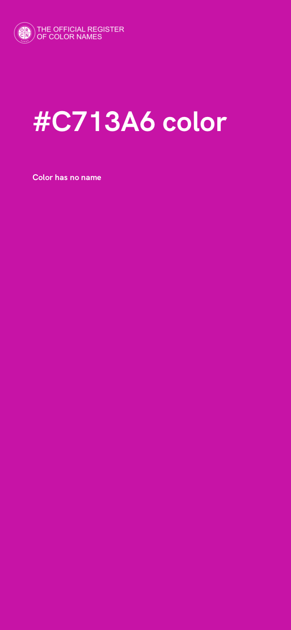 #C713A6 color image