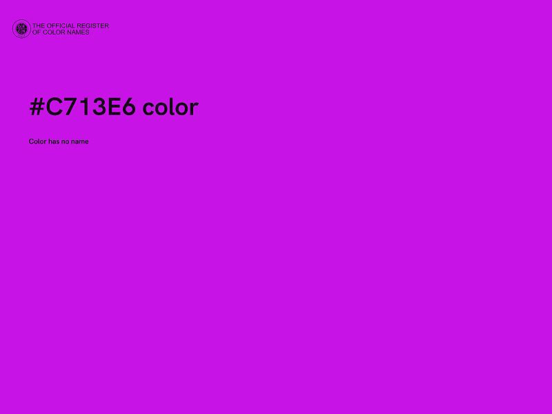 #C713E6 color image