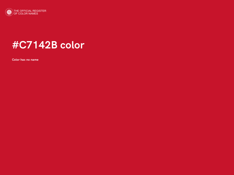 #C7142B color image