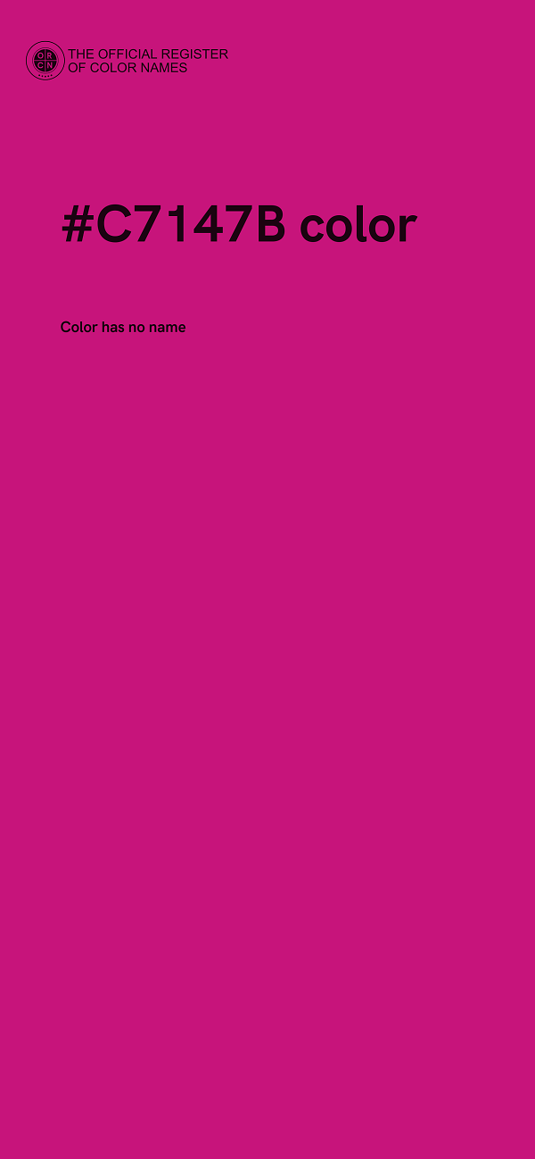 #C7147B color image