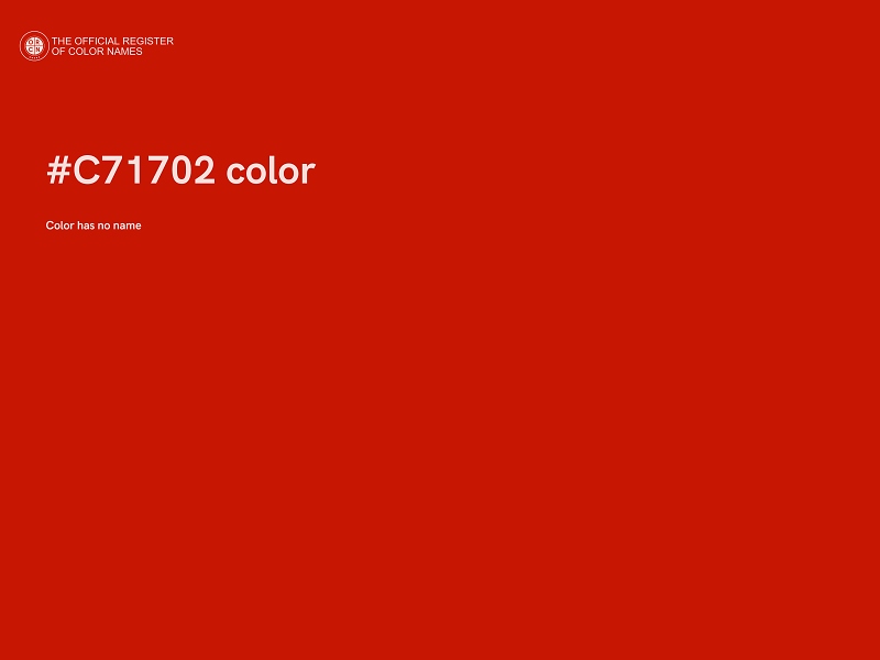 #C71702 color image
