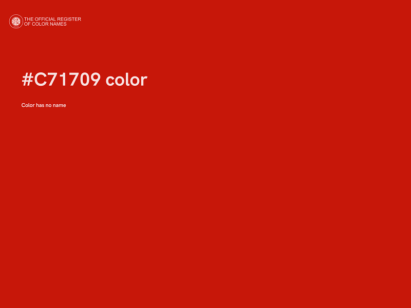 #C71709 color image
