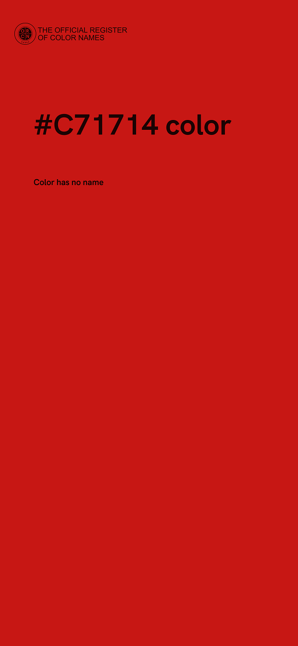 #C71714 color image