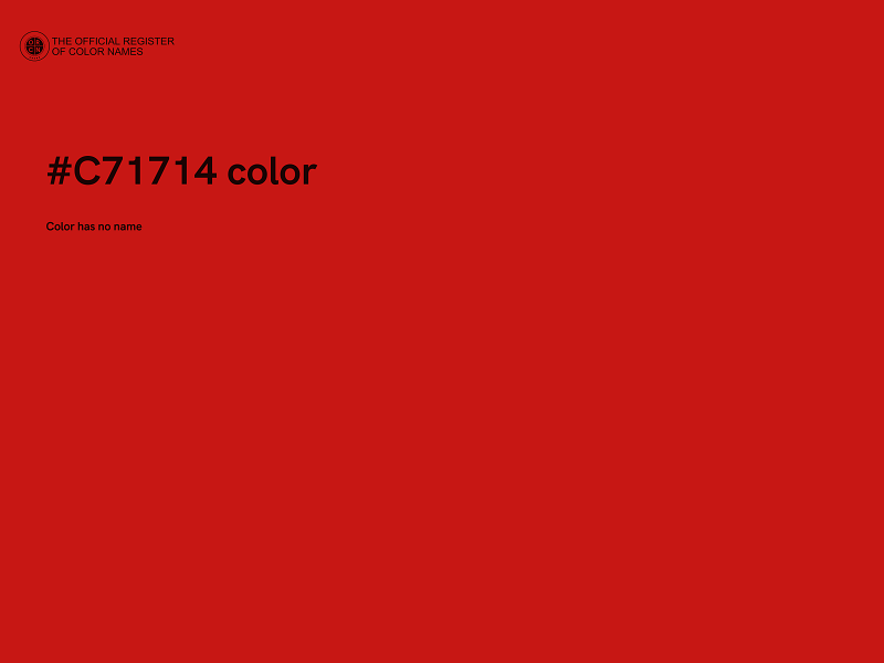 #C71714 color image