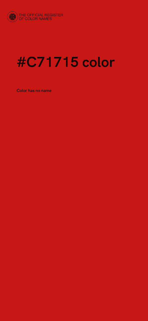 #C71715 color image