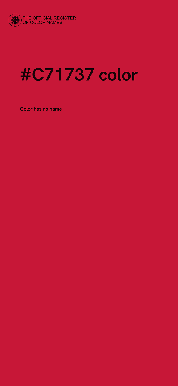 #C71737 color image