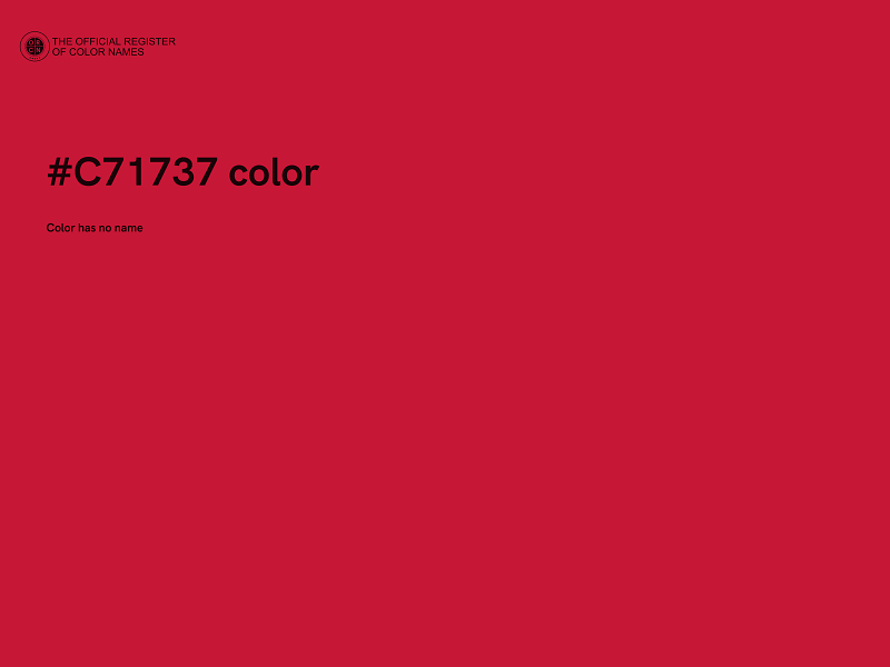 #C71737 color image