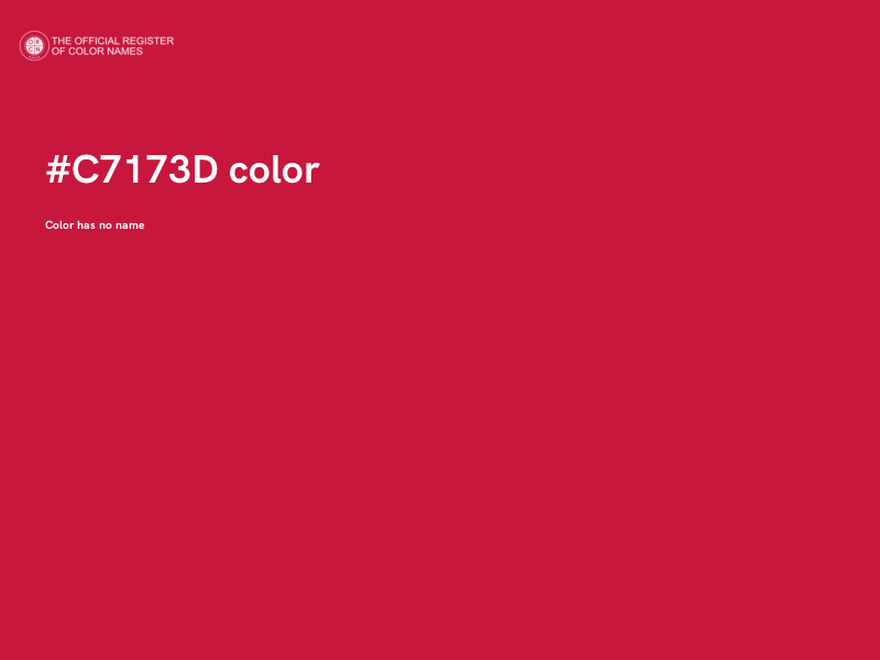 #C7173D color image