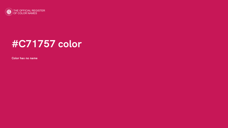 #C71757 color image