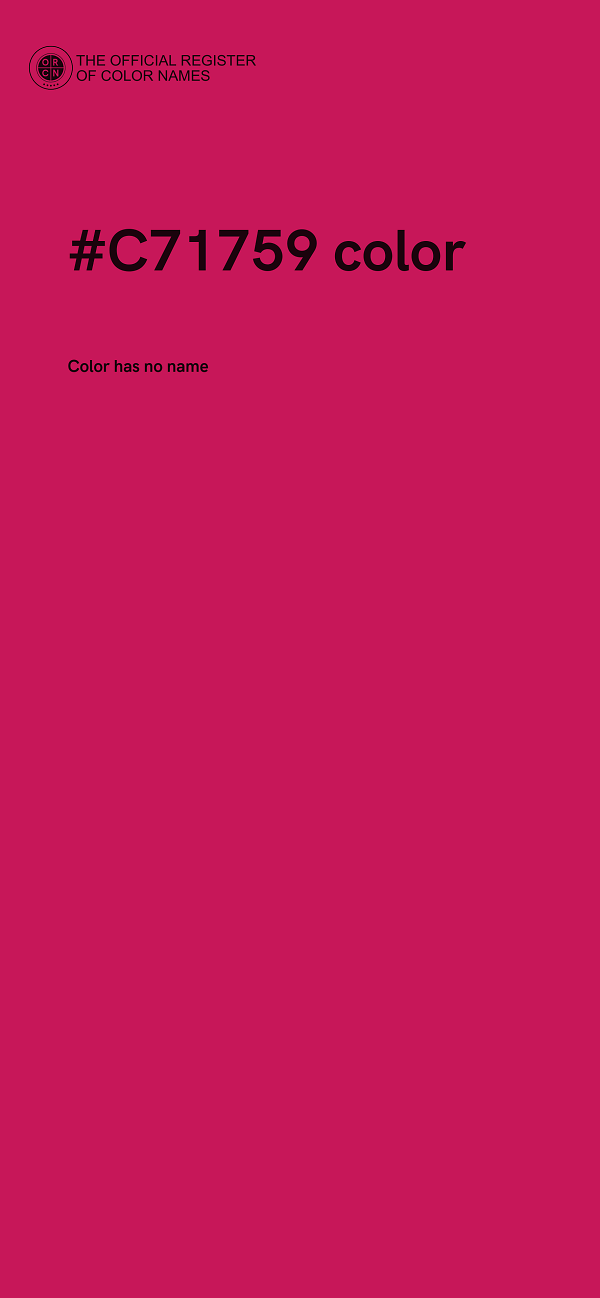 #C71759 color image