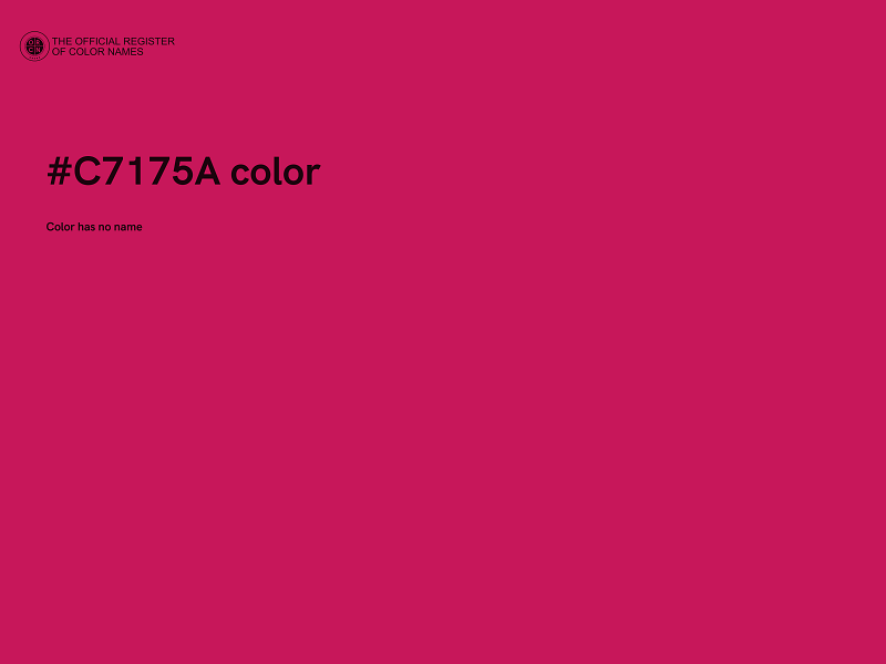 #C7175A color image