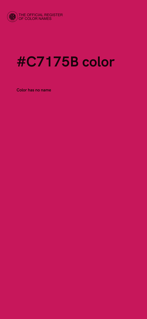 #C7175B color image