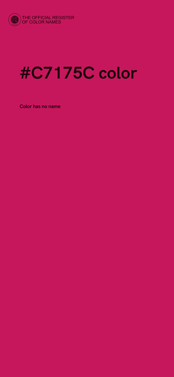 #C7175C color image