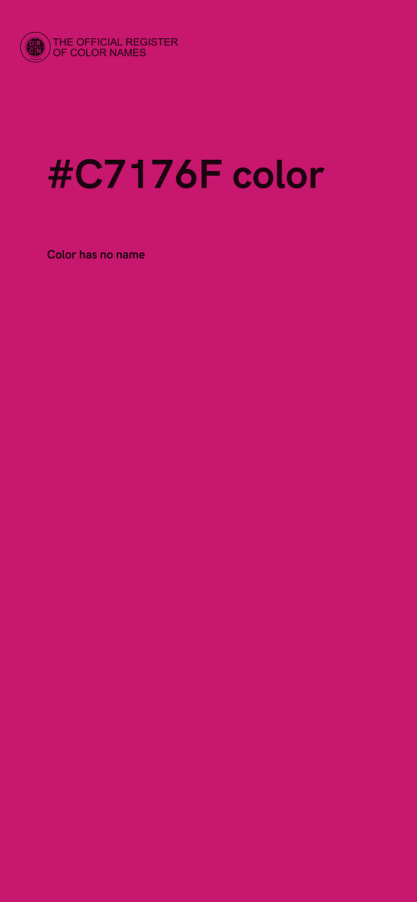#C7176F color image