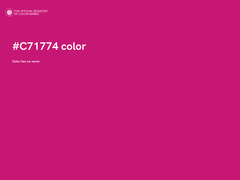 #C71774 color image
