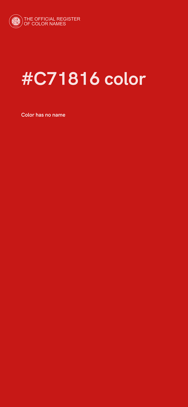 #C71816 color image