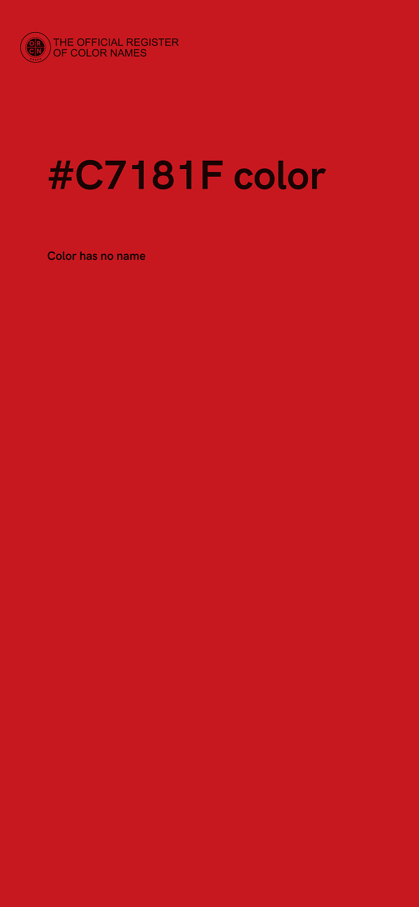 #C7181F color image