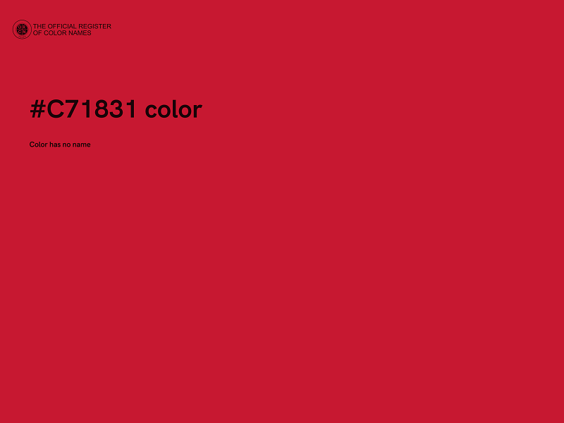 #C71831 color image