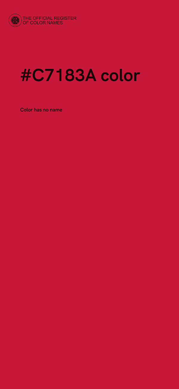 #C7183A color image