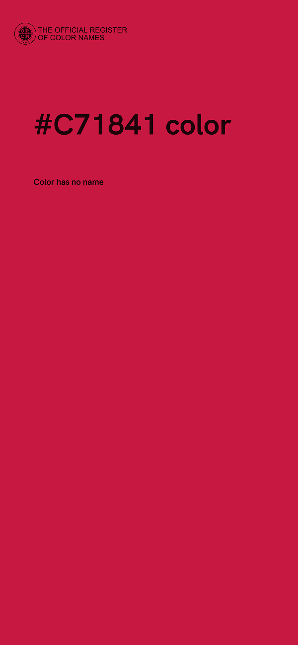 #C71841 color image