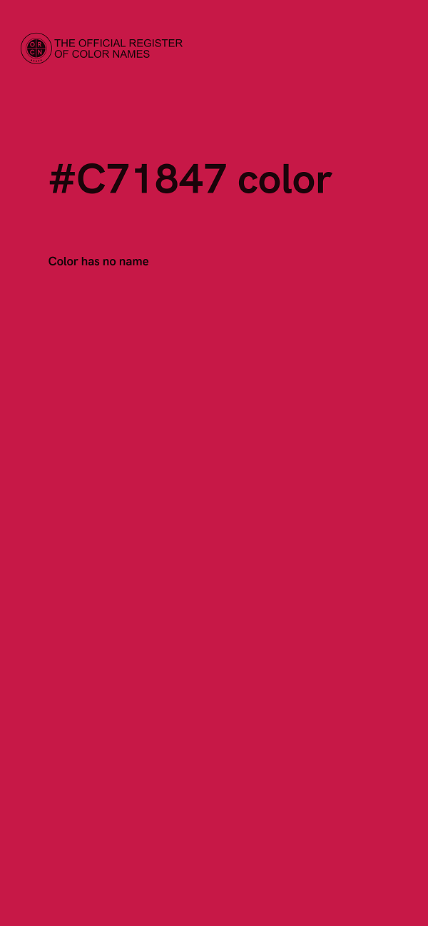 #C71847 color image