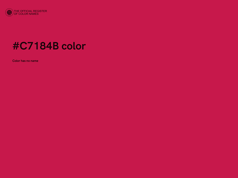 #C7184B color image