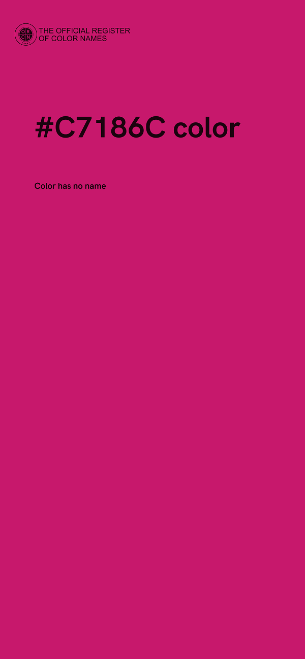 #C7186C color image