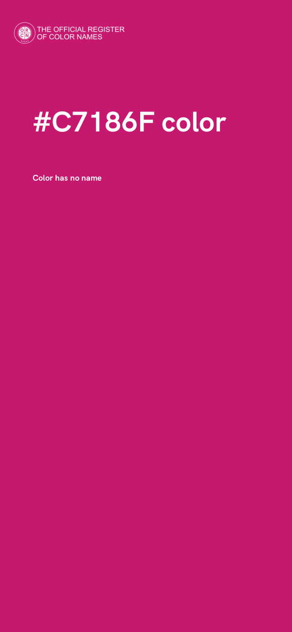 #C7186F color image