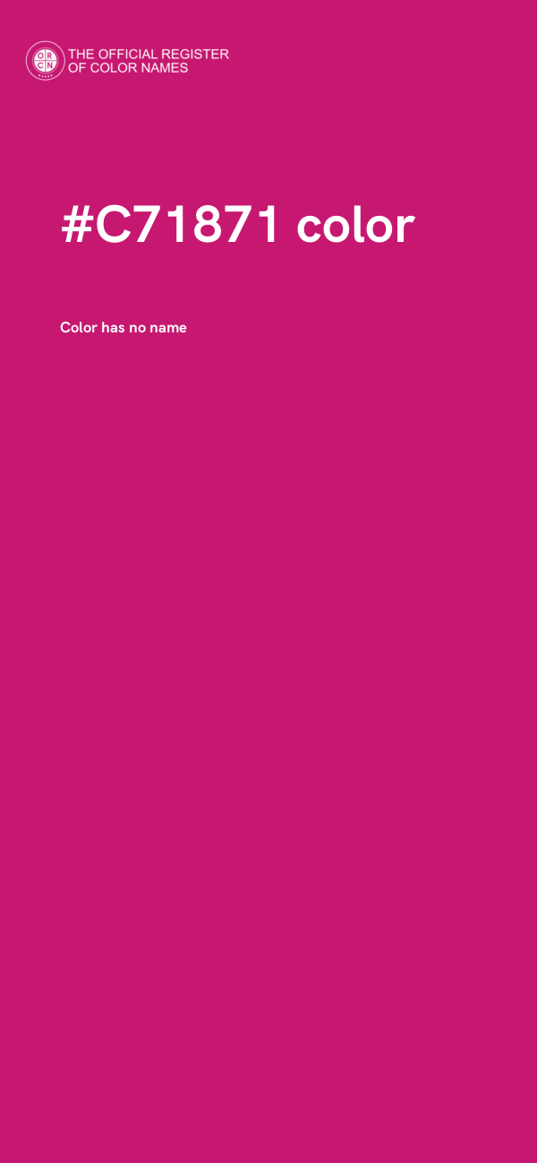 #C71871 color image