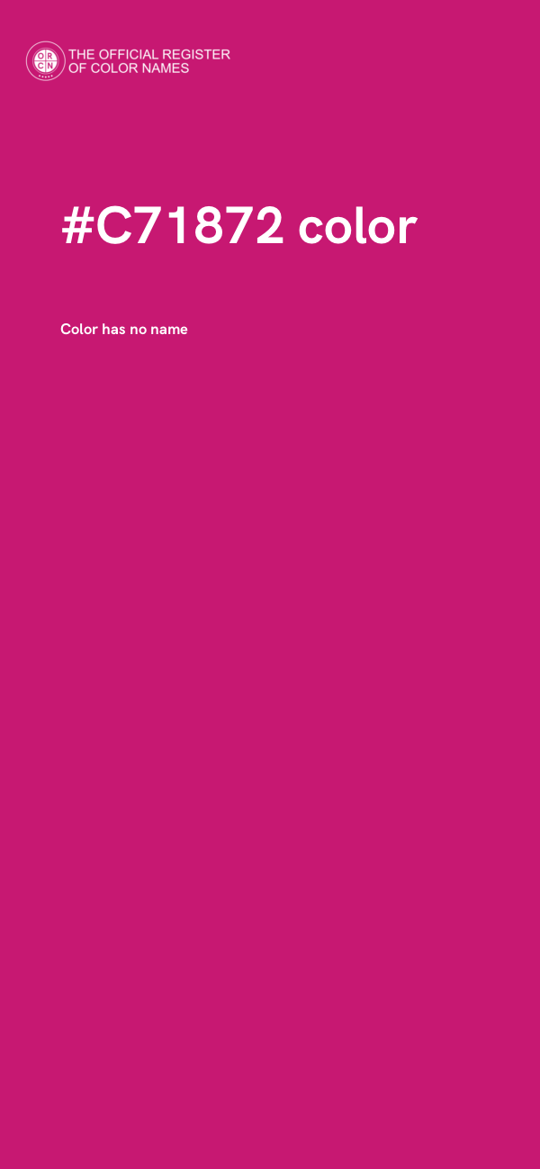 #C71872 color image