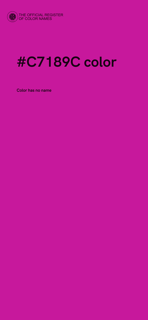 #C7189C color image