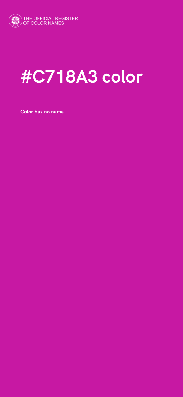 #C718A3 color image