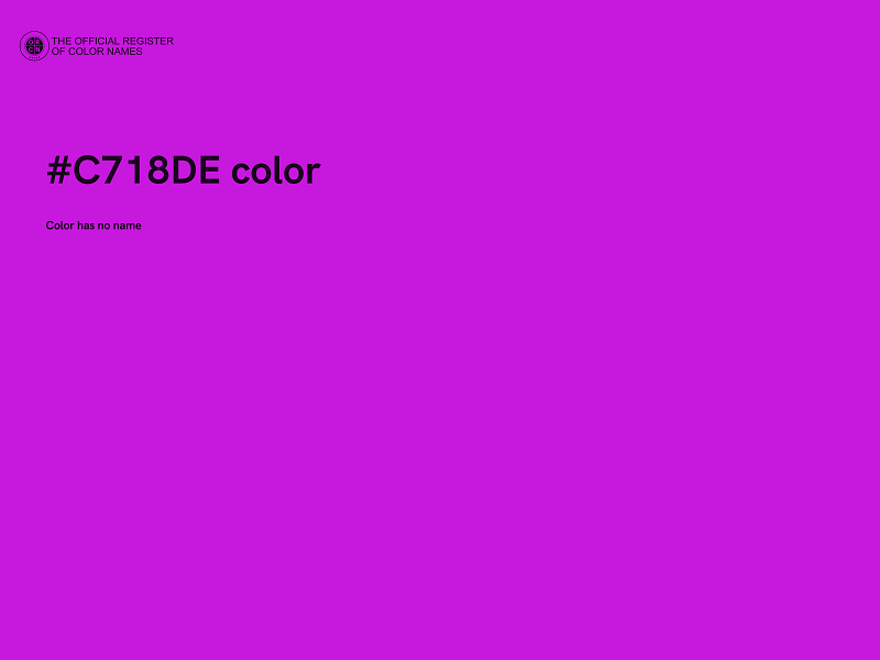 #C718DE color image